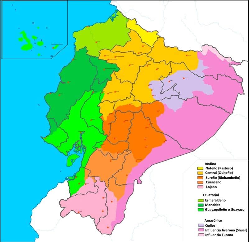 Dialectos del Ecuador costa sierra amazonia 1