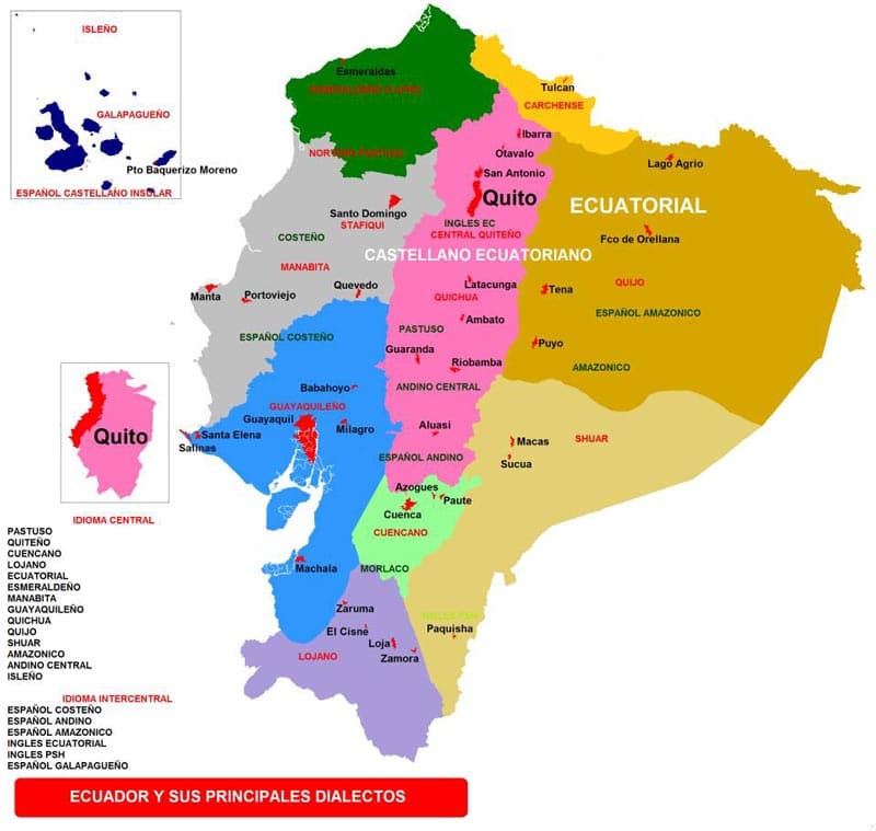 Dialectos del Ecuador costa sierra amazonia 2