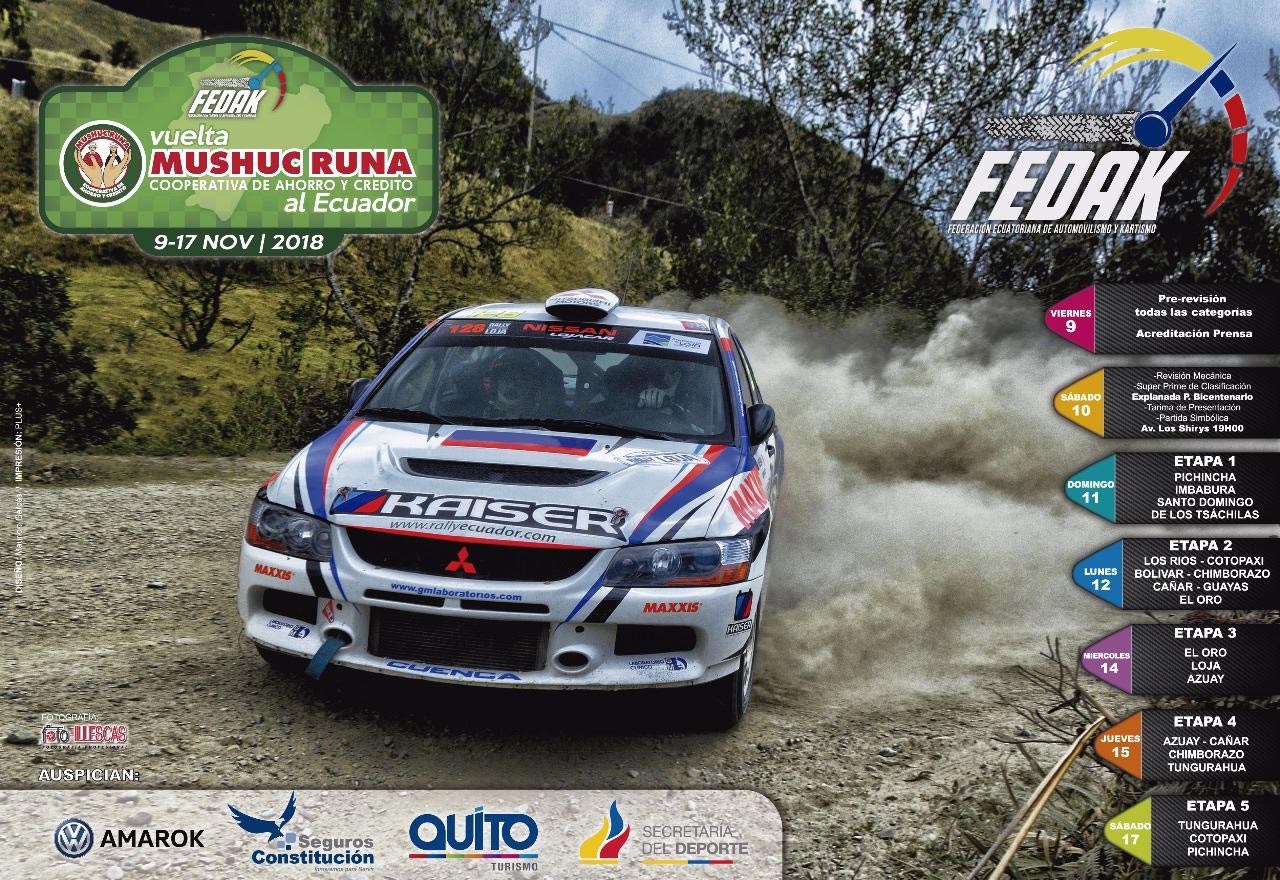 Vuelta Automovilistica al Ecuador FEDAK Rally Ecuador 2018
