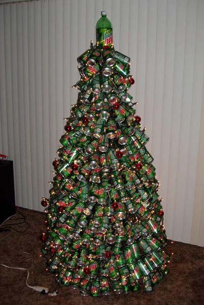arbol Navidad navideno reciclado como hacer reciclaje 11