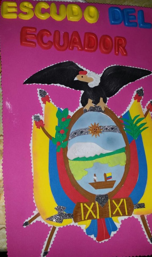 como decorar escudo nacional ecuador 10