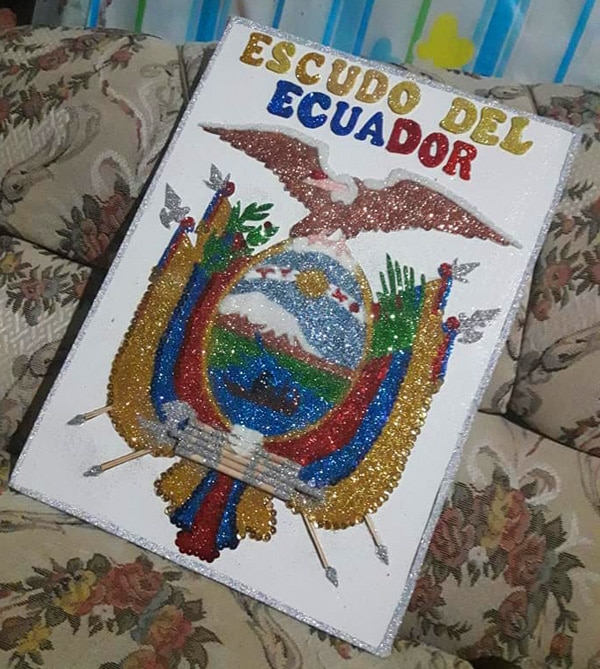 como decorar escudo nacional ecuador 12